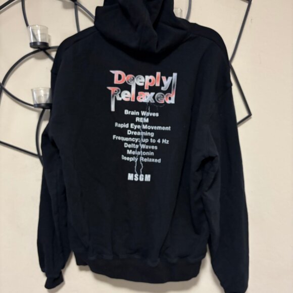 MSGM Milan Black Scorpion Logo Cotton Sweatshirt Hoodie  XS - Picture 5 of 10